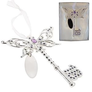 Image of Celebration Birthday Engravable Butterfly 18th Key