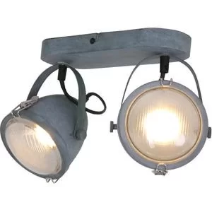 Image of Paco Ceiling Light Grey Concrete, Glass Transparent Processed