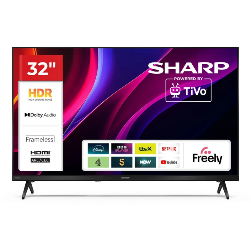Image of Sharp 1T-C32HE2245KB HDR LED Smart TiVO TV with Freely 2025