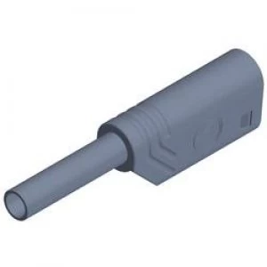 Image of Jack plug Plug straight Pin diameter 2mm Grey SKS Hirschmann