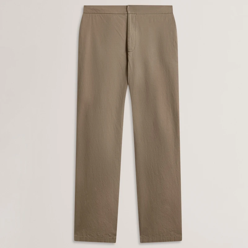 Image of Ted Baker Ted StrLeg LnBlndTrs Sn62 Brown male 32