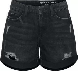 Image of Noisy May Smiley Destroy Shorts Shorts black