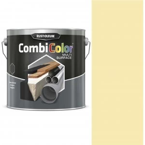 Image of Rust Oleum Satin Multi Surface Paint Cream 750ml