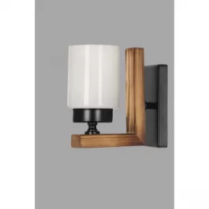 Image of Linda aplik yan?k beyaz caml? White Black Brown Wall Lamp