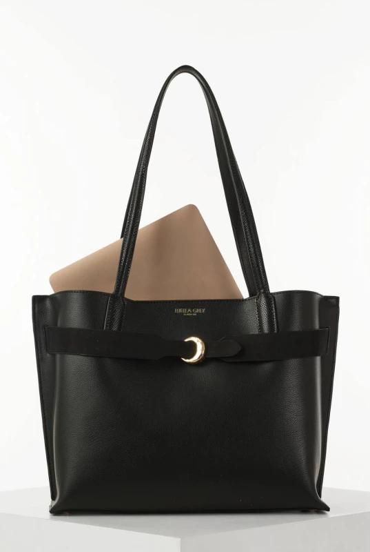 Image of Luella Grey Womens 'Connie' Laptop Tote in Black Female