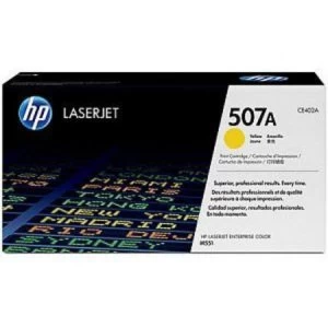 Image of HP 507A Yellow Laser Toner Ink Cartridge