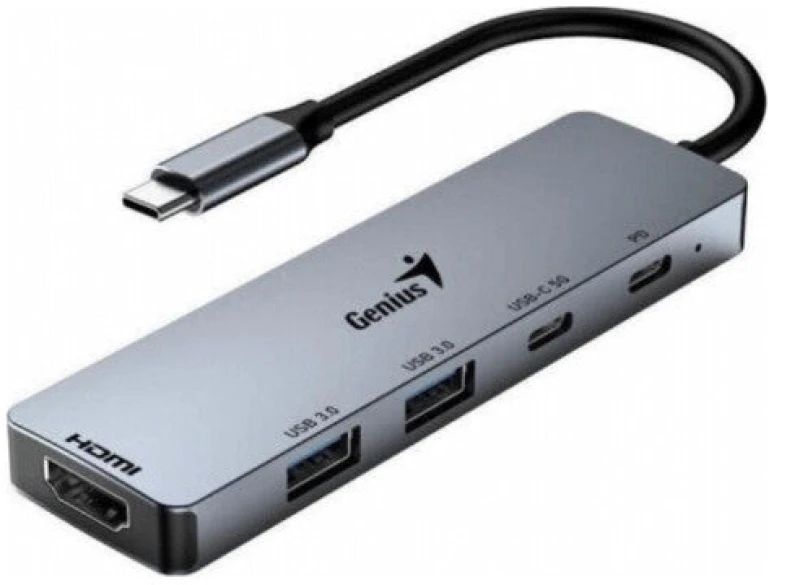 Image of Genius Genius UH-500 USB Type-C Silver 31240003400