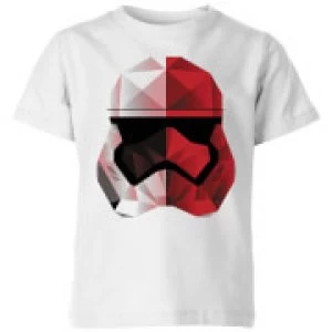 Image of Star Wars Cubist Trooper Helmet White Kids T-Shirt - White - 3-4 Years
