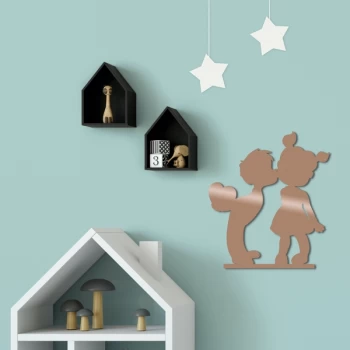 Image of Ch?ldren - Copper Copper Decorative Metal Wall Accessory