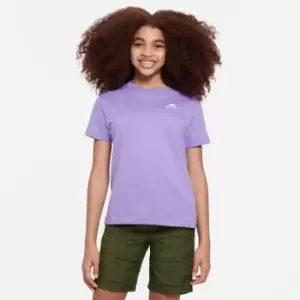 Image of Nike Sportswear Big Kids (Girls') T-Shirt - Purple