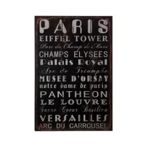 Image of Paris Wall Plaque - 25x38cm