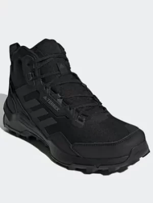 Image of adidas Terrex Ax4 Mid Gore-tex Hiking Shoes, Black/Grey, Size 9, Men