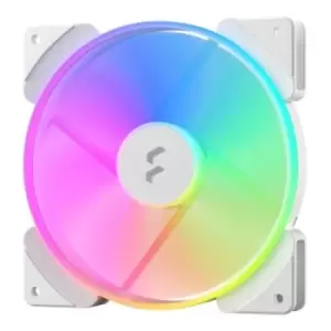 Image of Fractal Design Prisma AL-14 14cm ARGB PWM Case Fan 7 Blades Long Life Sleeve Bearing 1700 RPM White