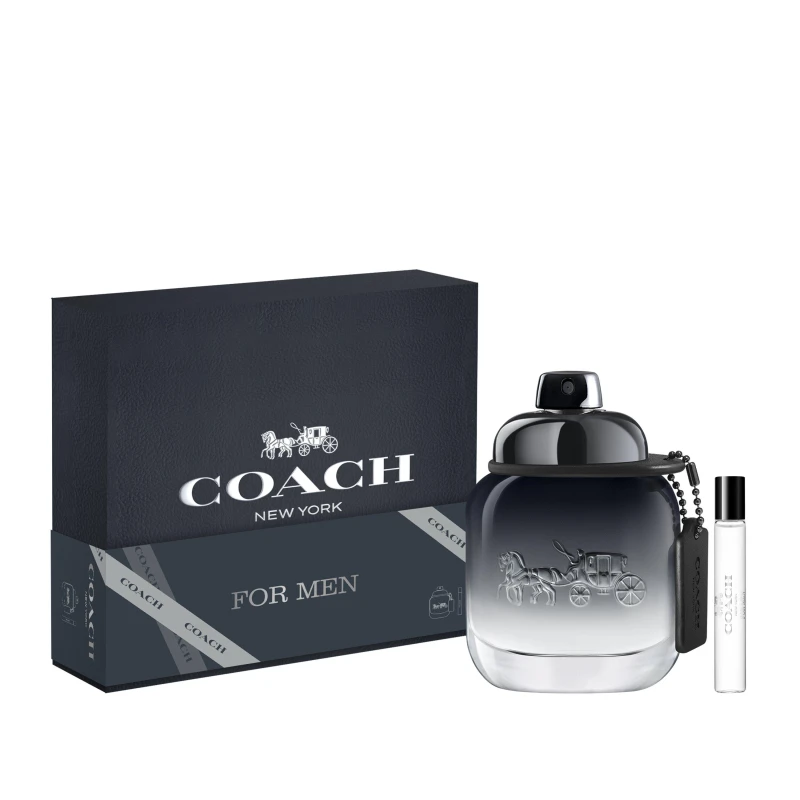 Image of Coach Coach for Men Gift Set: Eau de Toilette 60ml + Travel Spray 7.5ml Eau de Toilette Set One Size Clear 75015569000
