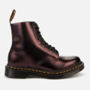 Image of Dr. Martens Womens 1460 Pascal Chroma 8-Eye Boots - Red - UK 3