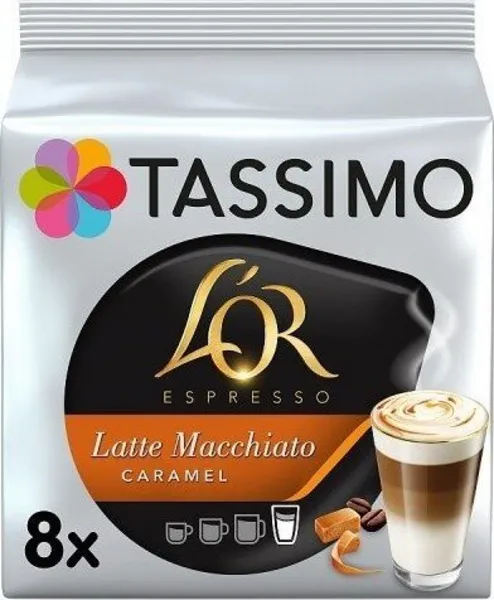 Image of Tassimo L'OR Espresso Latte Macchiato Caramel Coffee 8 Pods