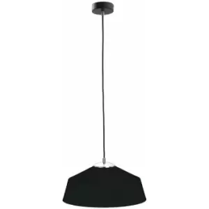 Image of Keter Tonty Dome Pendant Ceiling Light Black, 34cm, 1x E27