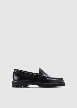 Image of G.H.Bass Mens 90'S Larson Penny Loafers In Black