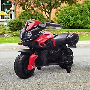 Image of Homcom Kids 6V Electric Pedal Motorcycle Ride-On Toy Red