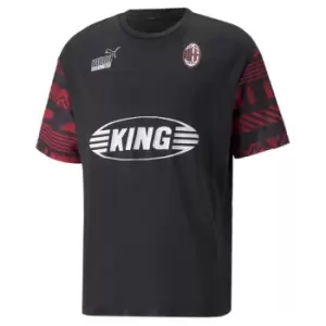 Image of Puma AC Milan Football Heritage Jersey Unisex Adults - Black