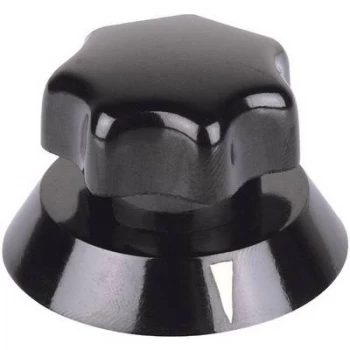 Image of Control knob hand Black x H 42mm x 27mm Mentor