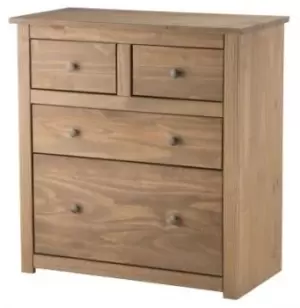 Image of Birlea Santiago 2+2 Drawers Pine Chest