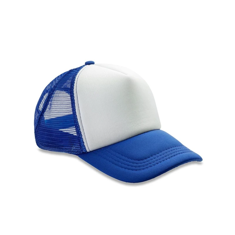 Image of Result Men Result Core Half Mesh Truckers Cap in Mid Blue Mid Blue One Size Male 5059444586057