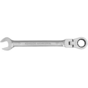 Image of Kennedy-Pro Metric Combination Ratchet Spanner, Flexible Head, 19mm
