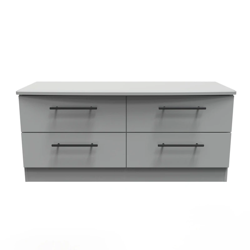 Image of Howard 4 Drawer Bed Box In Dusk Grey (Ready Assembled)