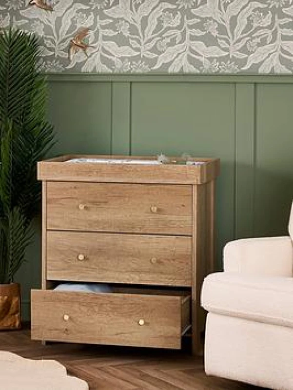 Image of Obaby Nika Changing Unit - Oak, Brown 26OB1008