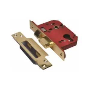 Image of StrongBOLT 22EU EUS-PB-3.0 Euro Sashlock Plated Brass 81mm 3" - Union