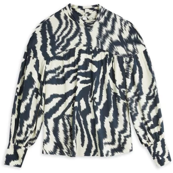 Image of Ted Baker Nuuras Batwing Sleeve High Neck Top - NATURAL