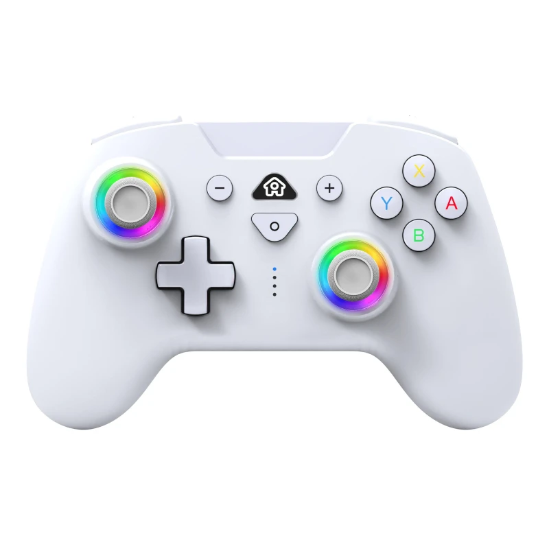 Image of Subsonic - Wireless controller for Switch and Switch Oled - Gamepad bluetooth controller with LED vibrations ant 6 axis gyro - White