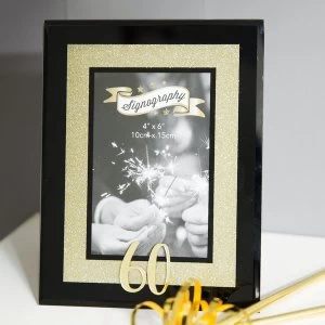 Image of Signography Gold Glitter 60 Glass Frame 4x6