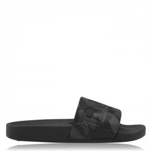 Image of Hugo Boss Logo Pool Slides Black/Camo Size 10 Men