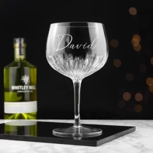 Image of Personalised Crystal Gin Goblet