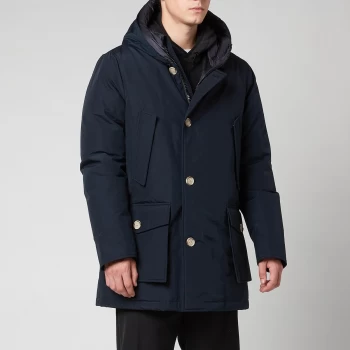 Image of Woolrich Mens Arctic Parka - Melton Blue - XXL