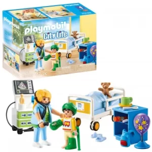 Image of Playmobil City Life Childrens Hospital Room (70192)