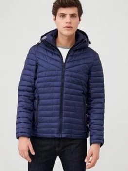 Image of Superdry Desert Alchemy Fuji Padded Jacket - Navy, Size L, Men