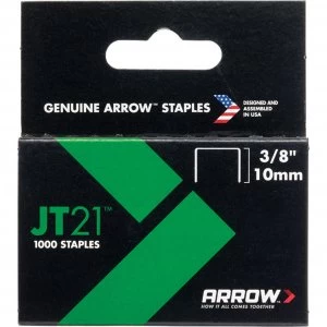 Image of Arrow Staples for JT21 T27 Staple Guns 10mm Pack of 1000