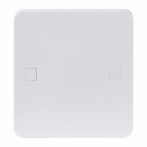 Image of KnightsBridge Pure 9mm 20A White Flex Outlet Single Frontplate Electric Wall Plate