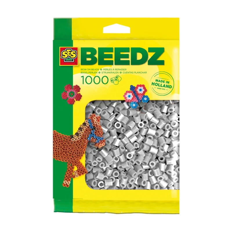 Image of SES Creative Iron on beads 1000 grey Multi unisex One Size