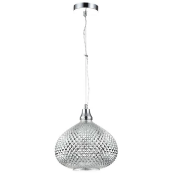 Image of Maytoni Lighting - Moreno Dome Ceiling Pendant Lamp Chrome, 1 Light, E27
