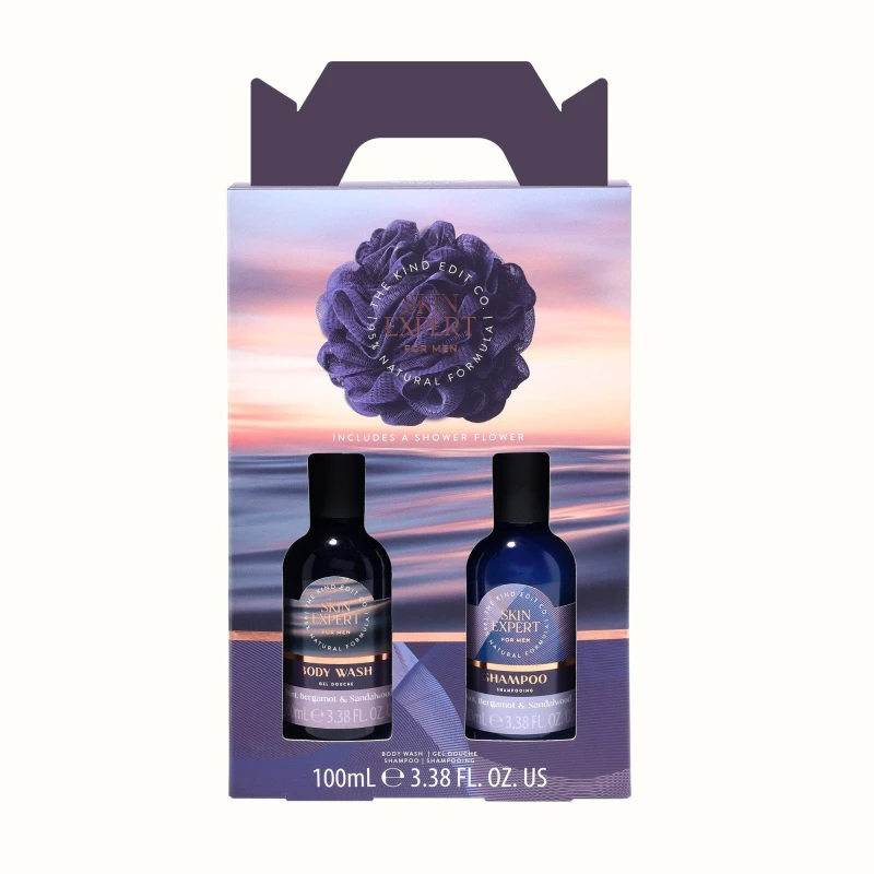 Image of Be You Mens Mini Shower Care Kit - Blue Blue One Size