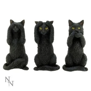 Image of Three Wise Cats Figurines