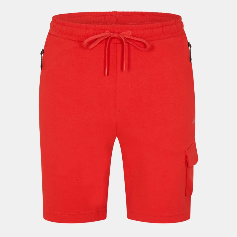 Image of Boss Mens Hariq Fleece Jogger Shorts Medium Red male XS