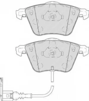 Image of Ferodo FDB4223 Brake Pad Set Front Axle Premier Car