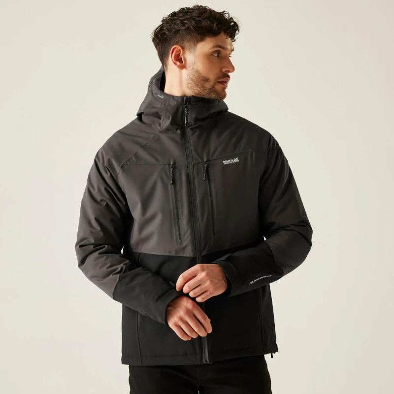Image of Regatta Mens Highton Stretch Isotex Thermoguard Insulated Waterproof Jacket Black male S