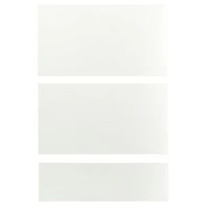 Image of IT Kitchens Santini Gloss White Slab Drawer front W500mm Set of 3