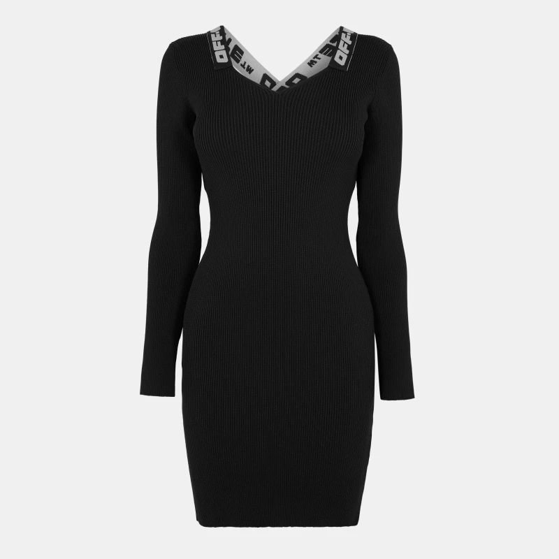 Image of Off White Womens Maxi Dress Black/Grey female 6 (2XS)